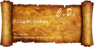 Czigán Dalma névjegykártya
